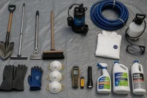 Essential sewage backup cleanup tools and equipment in Louisville KY