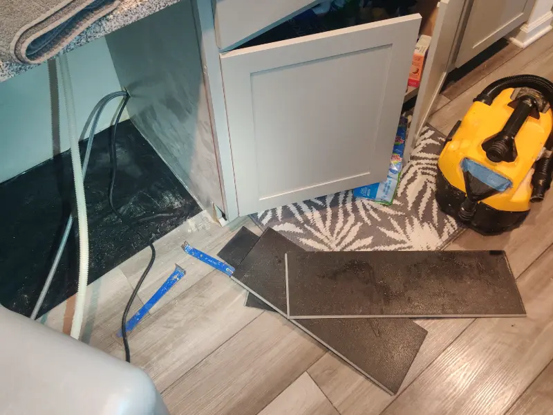 Kitchen water damage repair and restoration Louisville KY