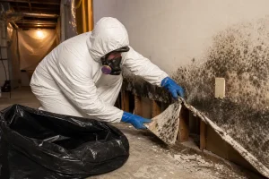 Mold remediation in water damaged Louisville KY basement