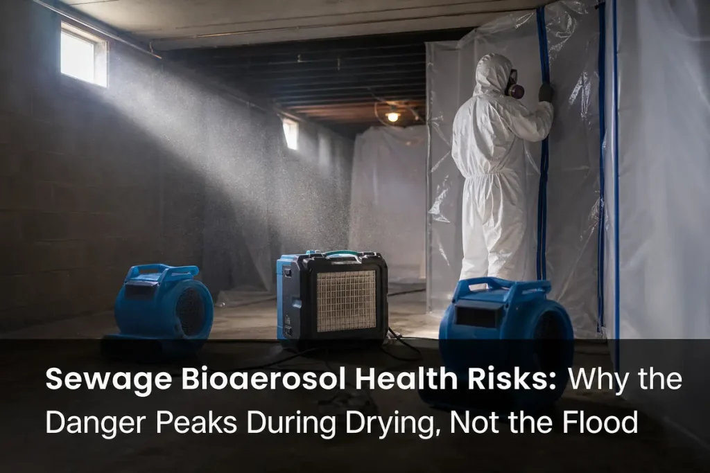 Sewage Bioaerosol Health Risks: Why the Danger Peaks During Drying, Not the Flood