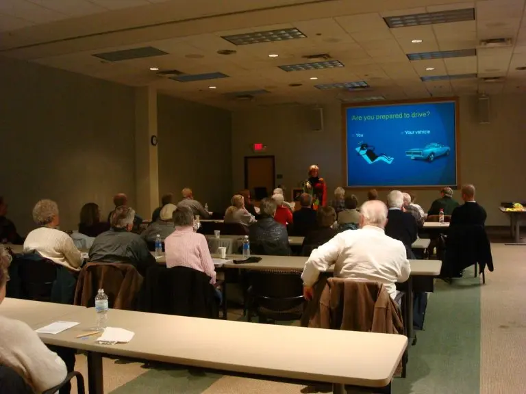 Kelli Friese teaching a 55+ driver class