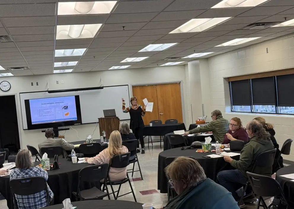 Kelli Friese teaching a CE class