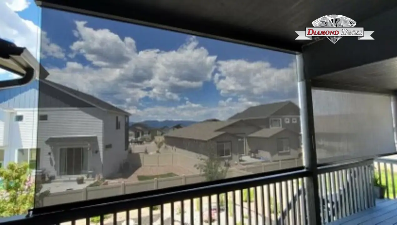 Retractable sun shade installation by Diamond Decks