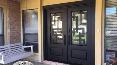 Custom iron door