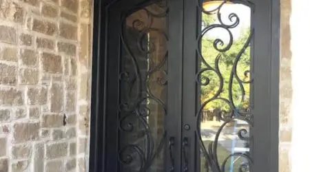 Custom iron door