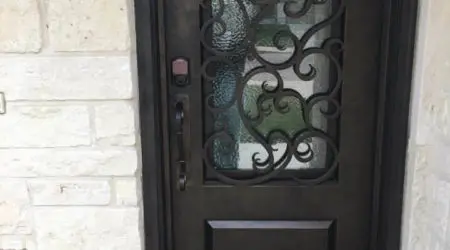 Custom iron door