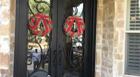 Custom iron door