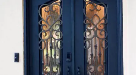 Custom iron door