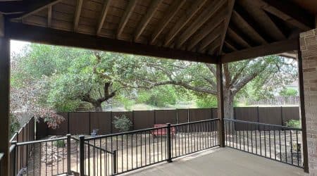 Custom patio cover project by Diamond Decks in San Antonio, TX (project photo 6)