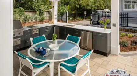 Modern contemporary outdoor kitchen