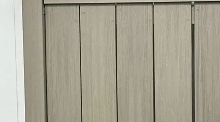 Composite privacy fence project by Diamond Decks