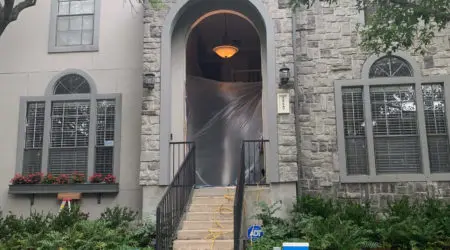 Custom iron door