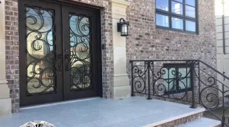 Custom iron door