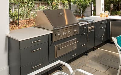 Modern contemporary outdoor kitchen