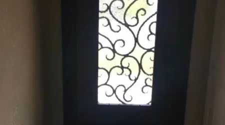 Custom iron door