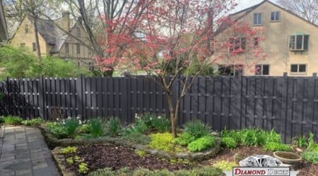Composite privacy fence project by Diamond Decks