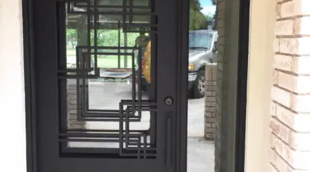 Custom iron door