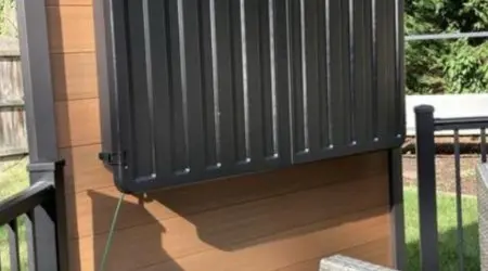 Composite privacy fence project by Diamond Decks