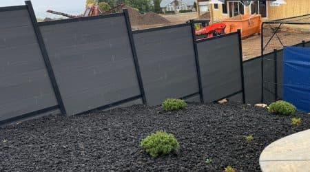 Composite privacy fence installation by Diamond Decks in San Antonio, TX (project photo 9)