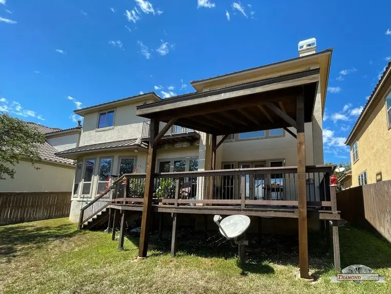 Custom patio cover project by Diamond Decks in San Antonio, TX (project photo 29)