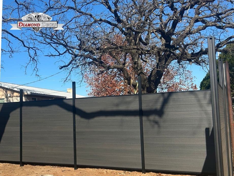 Composite privacy fence installation by Diamond Decks in San Antonio, TX (project photo 13)