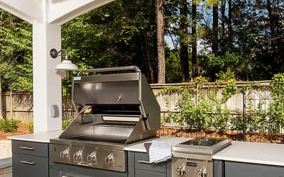 Modern contemporary outdoor kitchen