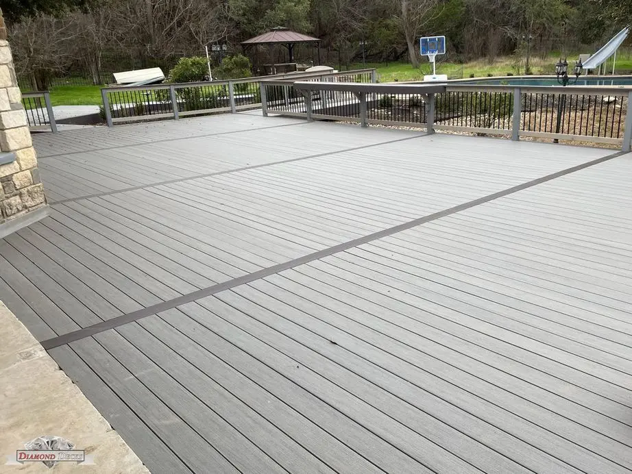 Deck railing project by Diamond Decks