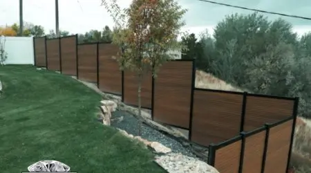 Composite privacy fence installation by Diamond Decks in San Antonio, TX (project photo 15)