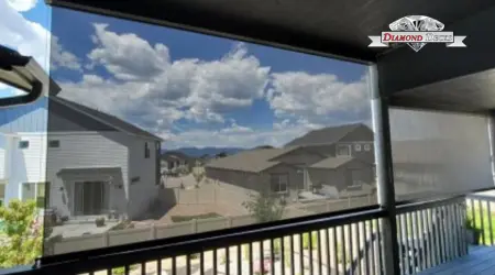 Retractable sun shade installation by Diamond Decks