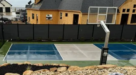 Composite privacy fence installation by Diamond Decks in San Antonio, TX (project photo 7)