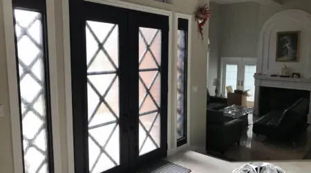 Custom iron door