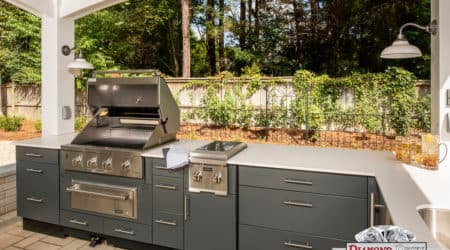 Modern contemporary outdoor kitchen