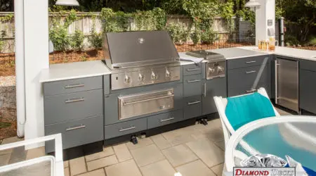 Modern contemporary outdoor kitchen