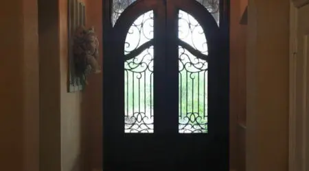 Custom iron door