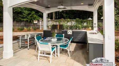 Modern contemporary outdoor kitchen