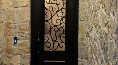 Custom iron door