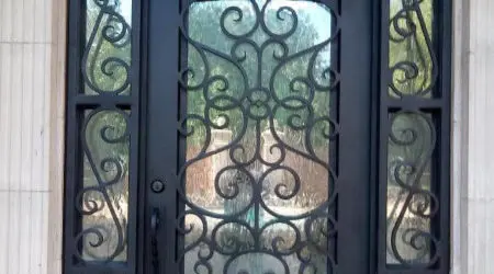 Custom iron door
