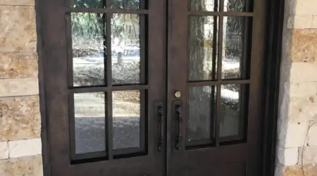 Custom iron door