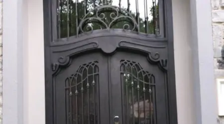 Custom iron door