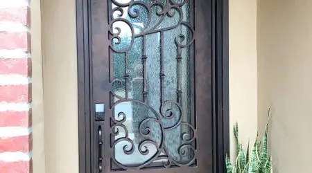 Custom iron door