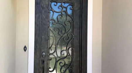 Custom iron door