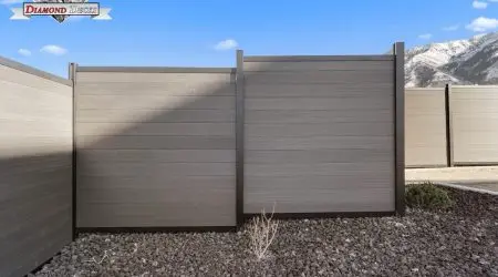 Composite privacy fence project by Diamond Decks