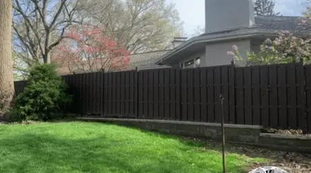Composite privacy fence project by Diamond Decks