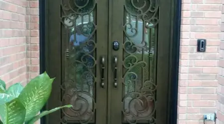 Custom iron door