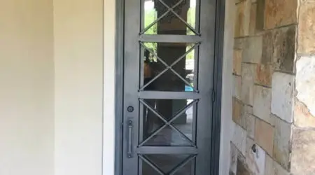 Custom iron door