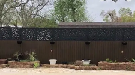 Composite privacy fence project by Diamond Decks