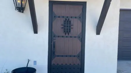 Custom iron door
