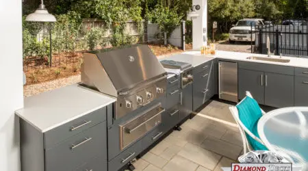 Modern contemporary outdoor kitchen