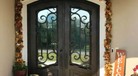 Custom iron door
