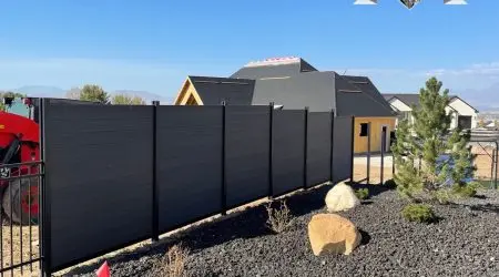 Composite privacy fence installation by Diamond Decks in San Antonio, TX (project photo 10)